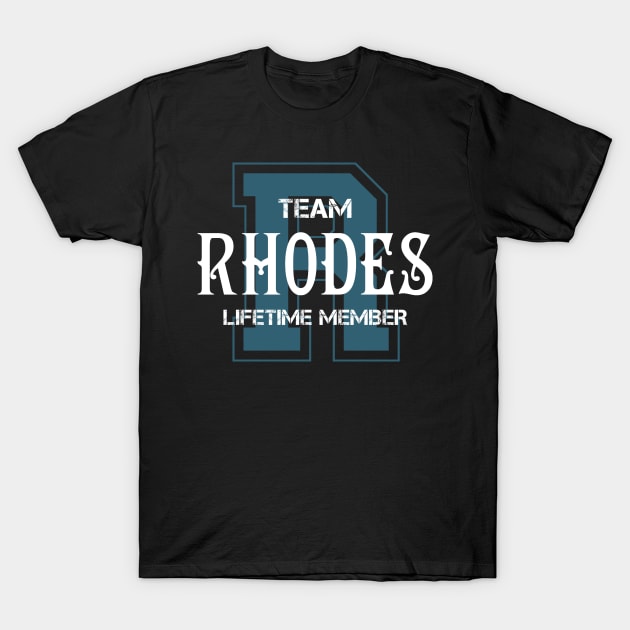 Team RHODES Lifetime Member T-Shirt by HarrisonAlbertinenw